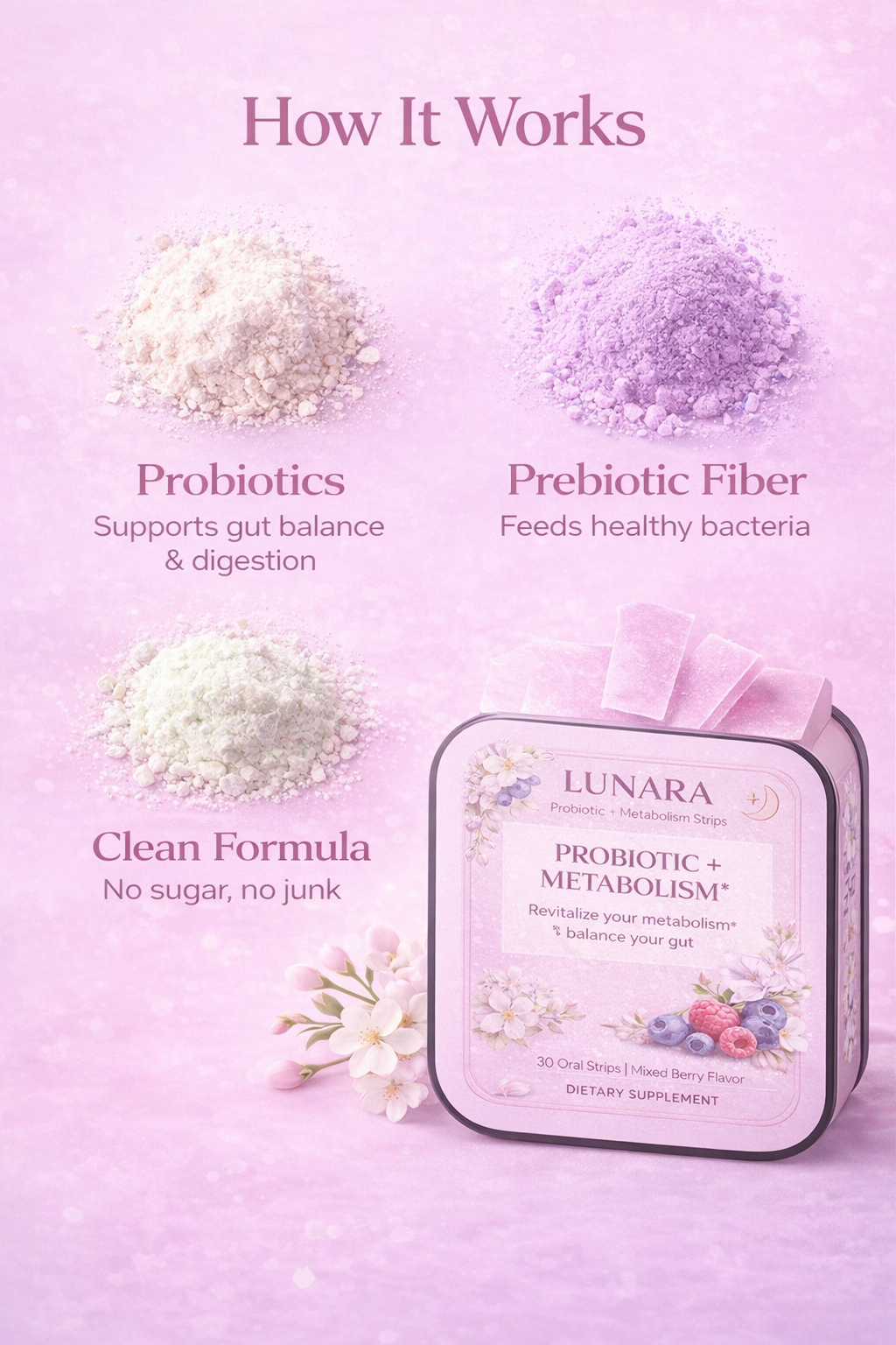Lunara Daily Probiotic Strips